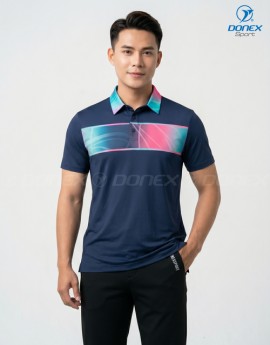 Áo thể thao nam MC-9158-12-01 Navy phối trắng